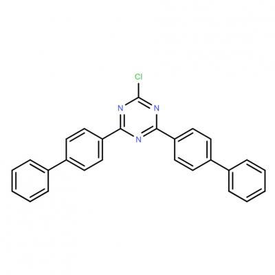 CAS      182918-13-4      2,4-Bis([1,1'-biphenyl]-4-yl)-6-chloro-1,3,5-triazine