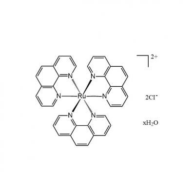 CAS   23570-43-6    TRIS-(1,10-PHENANTHROLINE) RUTHENIUM (II) CHLORIDE