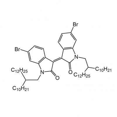 CAS    1801592-76-6     	2H-Indol-2-one, 6-bromo-3-[6-bromo-1-(2-decyltetradecyl)-1,2-dihydro-2-oxo-3H-indol-3-ylidene]-1-(2-decyltetradecyl)-1,3-dihydro-