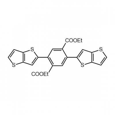 CAS   	1411976-67-4     	2,5-dithieno[3,2-b]thien-2-yl-1,4- benzenedicarboxylic acid-1,4-diethyl ester