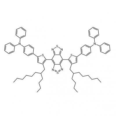 CAS   	2925278-58-4    	4,4 '- benzo [1,2-c: 4,5-c'] bis [1,2,5] thiadiazole-4,8-diyldi-5,2 - [3 - (2-butyl octyl) thiophene] - diyl) bis [n, N-bis [4-benzo] aniline
