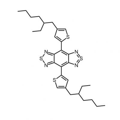 CAS   1401018-39-0    	4,8-bis(4-(2-ethylhexyl)thiophen-2-yl)benzo[1,2-c:4,5-c']bis[1,2,5]thiadiazole