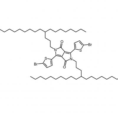 CAS   2116427-63-3    	Pyrrolo[3,4-c]pyrrole-1,4-dione, 3,6-bis(5-bromo-2-thienyl)-2,5-dihydro-2,5-bis(4-octyltetradecyl)-