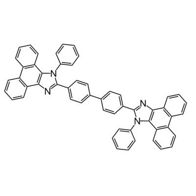 CAS   1147081-46-6    	2,2'-[1,1'-Biphenyl]-4,4'-diylbis[1-phenyl-1H-phenanthro[9,10-d]imidazole