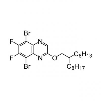 CAS   2269476-12-0      	Quinoxaline, 5,8-dibromo-6,7-difluoro-2-[(2-hexyldecyl)oxy]-