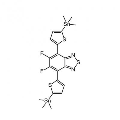 CAS   1421762-30-2    5,6-Difluoro-4,7-bis(5-(trimethylstannyl)thiophen-2-yl)benzo[c][1,2,5]thiadiazole