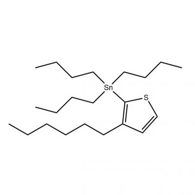 CAS    851853-51-5     	Stannane, tributyl(3-hexyl-2-thienyl)-