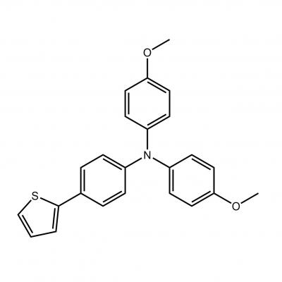 CAS   1219091-29-8      	4-methoxy-N-(4-methoxyphenyl)-N-(4-(thiophen-2-yl)phenyl)aniline