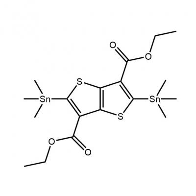 CAS   2105955-68-6      	Diethyl 2,5-bis(trimethylstannyl)thieno[3,2-b]thiophene-3,6-dicarboxylate