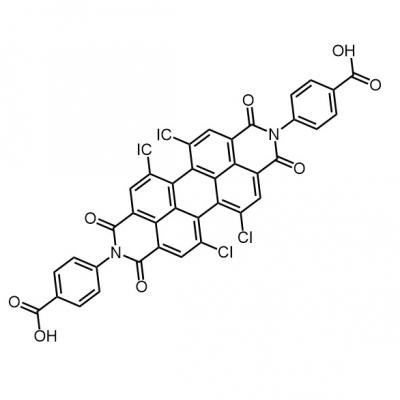 CAS   1103906-42-8     	N,N'-Di-(4-benzoic acid)-1,2,6,7-tetrachloroperylene-3,4,9,10-tetracarboxylic acid diimide