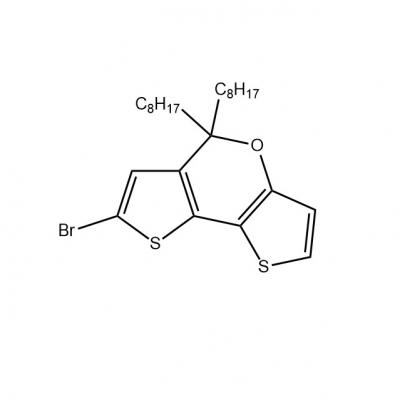 CAS     1864841-83-7        7-Bromo-5,5-dioctyl-5H-dithieno[3,2-b:2′,3′-d]pyran
