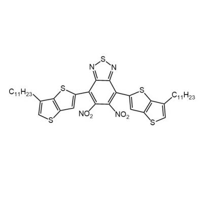 CAS    2304444-50-4    	2,1,3-Benzothiadiazole, 5,6-dinitro-4,7-bis(6-undecylthieno[3,2-b]thien-2-yl)-