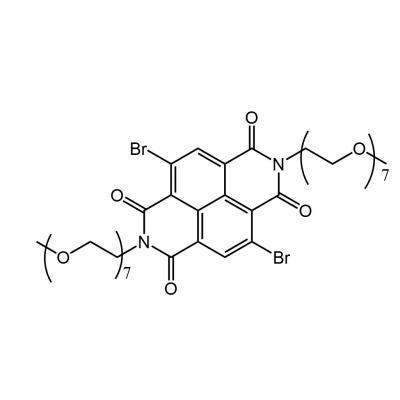 CAS     2225708-89-2     	4,9-Dibromo-2,7-di(2,5,8,11,14,17,20-heptaoxadocosan-22-yl)benzo[lmn][3,8]phenanthroline-1,3,6,8(2H,7H)-tetraone