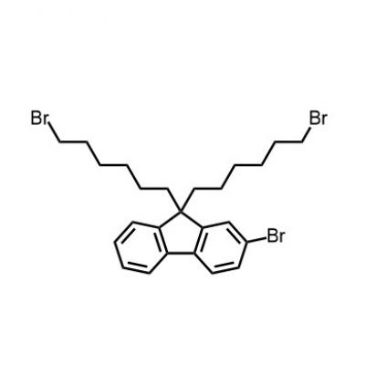 CAS    438201-29-7     	9H-Fluorene, 2-bromo-9,9-bis(6-bromohexyl)-