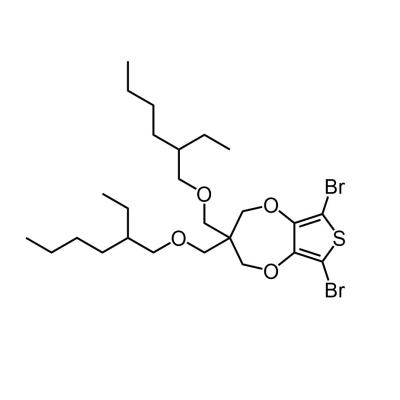 CAS     700817-08-9      	6,8-dibromo-3,3-bis(2-ethylhexyloxymethyl)-3,4-dihydro-2H-thieno[3,4-b][1,4]dioxepine