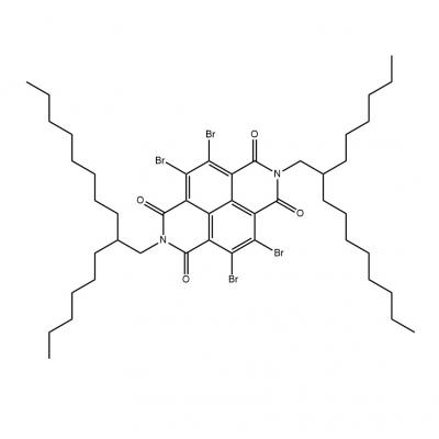 CAS    1266375-27-2     	4,5,9,10-Tetrabromo-2,7-bis(2-hexyldecyl)benzo[lmn][3,8]phenanthroline-1,3,6,8(2H,7H)-tetraone