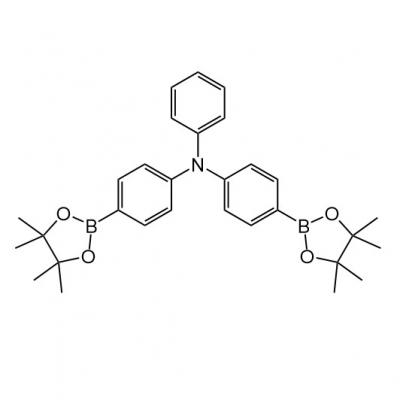 CAS    267221-89-6    	Phenyl-bis-[4-(4,4,5,5-tetramethyl-[1,3,2]dioxaborolan-2-yl)-phenyl]-amine