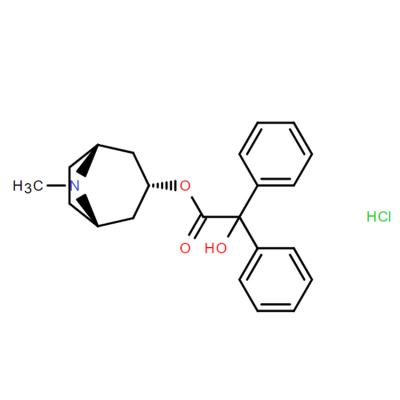 CAS    1674-94-8   	1alphaH,5alphaH-Tropan-3alpha-ol benzilate (ester) hydrochloride