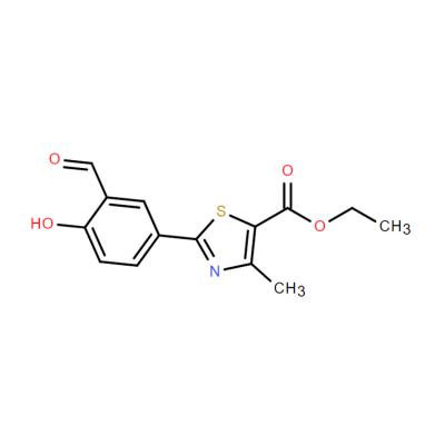 CAS    161798-01-2    	ethyl 2-(3-formyl-4-hydroxyphenyl)-4-methyl thiazole-5-carboxylate