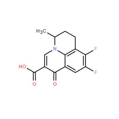 CAS   80076-47-7    	8,9-Difluoro-5-methyl-6,7-dihydro-1-oxo-1H,5H-benzo[ij]quinolizine-2-carboxylic acid