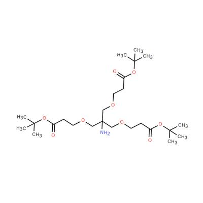 CAS   175724-30-8    tert-butyl 3,3'-(2-aMino-2-((3-tert-butoxy-3-oxopropoxy)Methyl)propane-1,3-diyl)bis(oxy)dipropanoate