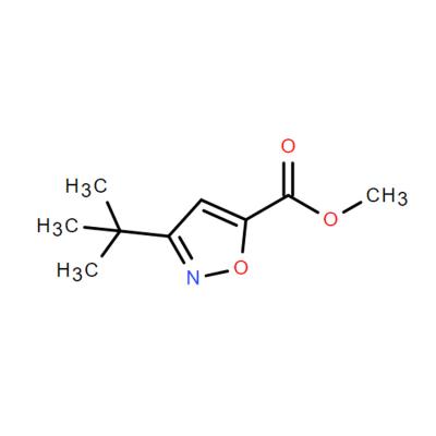 CAS   133674-39-2     5-Isoxazolecarboxylic acid, 3-(1,1-dimethylethyl)-, methyl ester