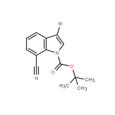 CAS   2103352-19-6   3-Bromo-7-cyano-indole-1-carboxylic acid tert-butyl ester