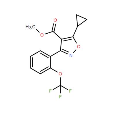CAS   1103500-32-8   methyl5-cyclopropyl-3-(2-(trifluoromethoxy)phenyl)isoxazole-4-carboxylate