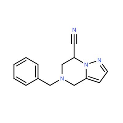 CAS   2148334-10-3    5-Benzyl-4,5,6,7-Tetrahydropyrazolo[1,5-A]Pyrazine-7-Carbonitrile*