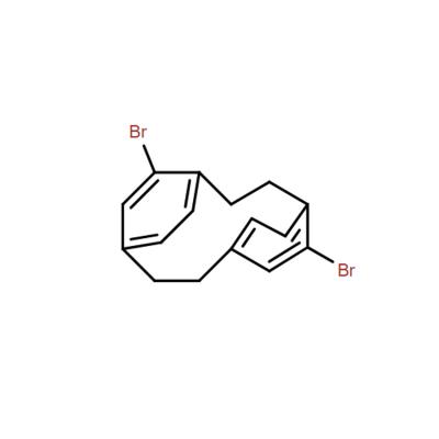 CAS  23927-42-6    Tricyclo[8.2.2.24,7]hexadeca-4,6,10,12,13,15-hexaene, 5,12-dibromo-, stereoisomer