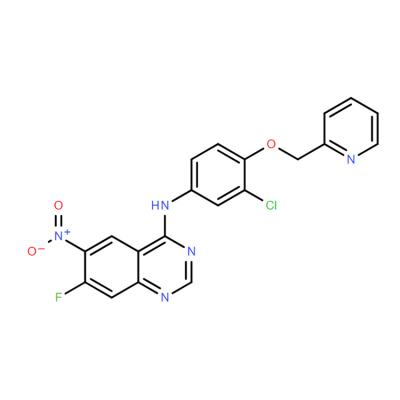 CAS    897441-42-8   4-Quinazolinamine, N-[3-chloro-4-(2-pyridinylmethoxy)phenyl]-7-fluoro-6-nitro-