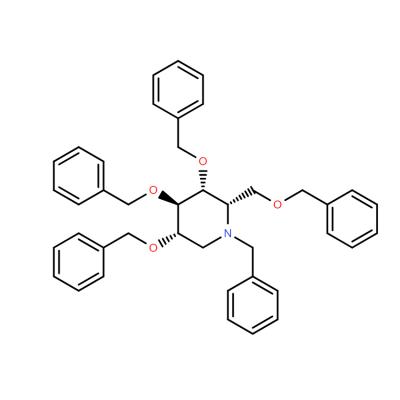 CAS  151963-95-0     N-BENZYL-2,3,4,6-TETRA-O-BENZYL-1,5-DIDEOXY-IMINO-L-IDITOL