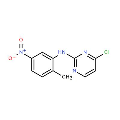 CAS  1025717-43-4     2-Pyrimidinamine, 4-chloro-N-(2-methyl-5-nitrophenyl)-