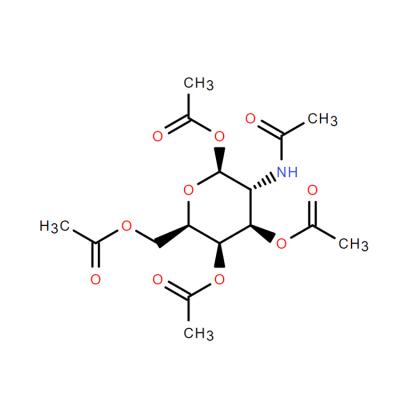 CAS    3006-60-8     2-Acetamido-1,3,4,6-tetra-O-acetyl-2-deoxy-b-D-galactopyranose
