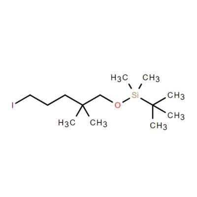 CAS    243458-60-8      Silane, (1,1-dimethylethyl)[(5-iodo-2,2-dimethylpentyl)oxy]dimethyl-