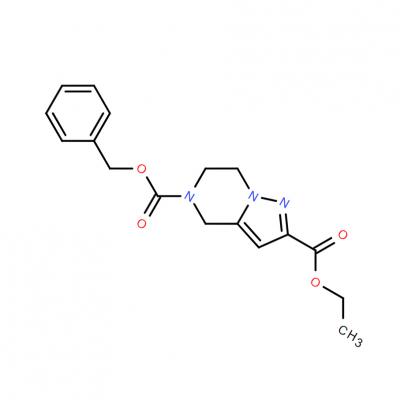 CAS    1065066-04-7   5-Benzyl 2-Ethyl 6,7-Dihydropyrazolo[1,5-A]Pyrazine-2,5(4H)-Dicarboxylate