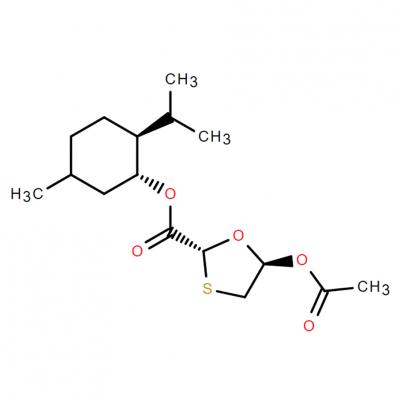 CAS     147027-09-6     (2R,5R)-L-Menthyl-5-(acetyloxy)-1,3-oxathiolane-2-carboxylate