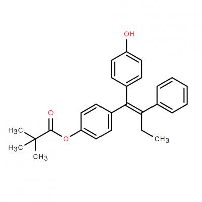 CAS     177748-17-3     (E)-1-(4-HYDROXYPHENYL)-1-[4-(TRIMETHYLACETOXY)PHENYL]-2-PHENYLBUT-1-ENE