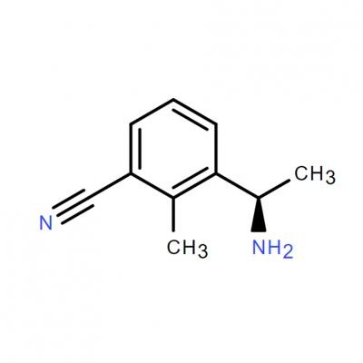 CAS  1336454-90-0     Benzonitrile, 3-[(1R)-1-aminoethyl]-2-methyl-