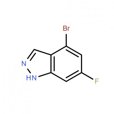 CAS    885520-35-4     4-BROMO-6-FLUORO (1H)INDAZOLE