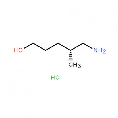 CAS   2734714-91-9     	1-Pentanol, 5-amino-4-methyl-, hydrochloride (1:1), (4R)-