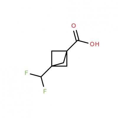 CAS    2090481-18-6      3-(difluoromethyl)bicyclo[1.1.1]pentane-1-carboxylic acid