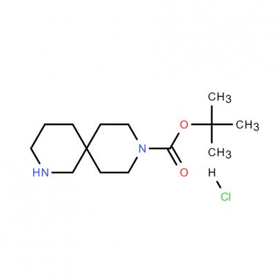 CAS   1279866-58-8    	tert-butyl 2,9-diazaspiro[5.5]undecane-9-carboxylate hydrochloride