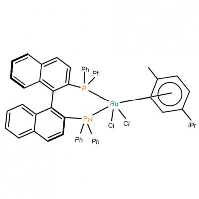 CAS  130004-33-0   (R)-(+)-2,2'-BIS(DIPHENYLPHOSPHINO)-1,1'-BINAPHTHALENECHLORO(P-CYMENE)RUTHENIUM CHLORIDE