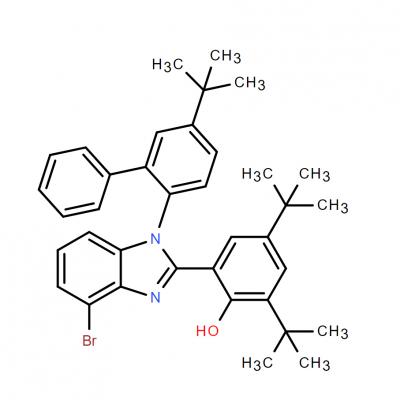 CAS     2361613-60-5      2-(4-bromo-1-(5-(tert-butyl)-[1,1'-biphenyl]-2-yl)-1H-benzo[d]imidazol-2-yl)-4,6-di-tert-butylphenol