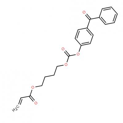 CAS     131513-00-3    2-Propenoic acid, 4-(4-benzoylphenoxy)carbonyloxybutyl ester