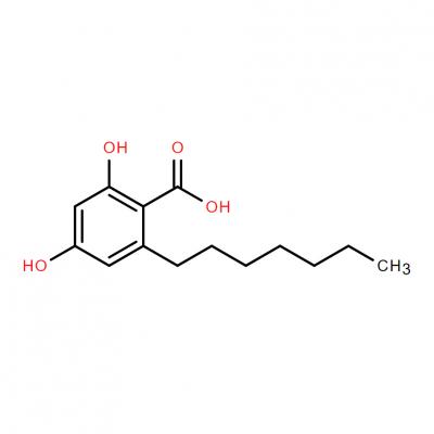 CAS     6121-76-2   Benzoic acid, 2-heptyl-4,6-dihydroxy-