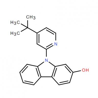 CAS       1636130-34-1      9H-Carbazol-2-ol, 9-[4-(1,1-dimethylethyl)-2-pyridinyl]-