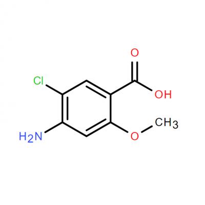 CAS      7206-70-4     4-AMINO-5-CHLORO-2-METHOXYBENZOIC ACID