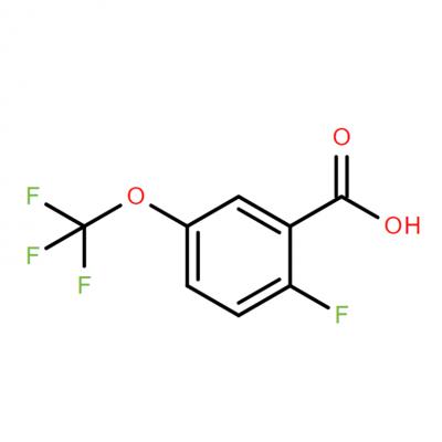CAS        886497-85-4    2-FLUORO-5-(TRIFLUOROMETHOXY)BENZOIC ACID